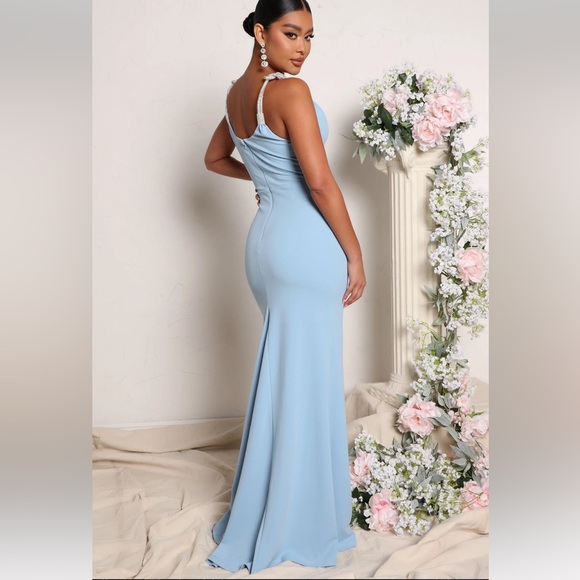 Light Blue Maxi Dress - Picture 3 of 4